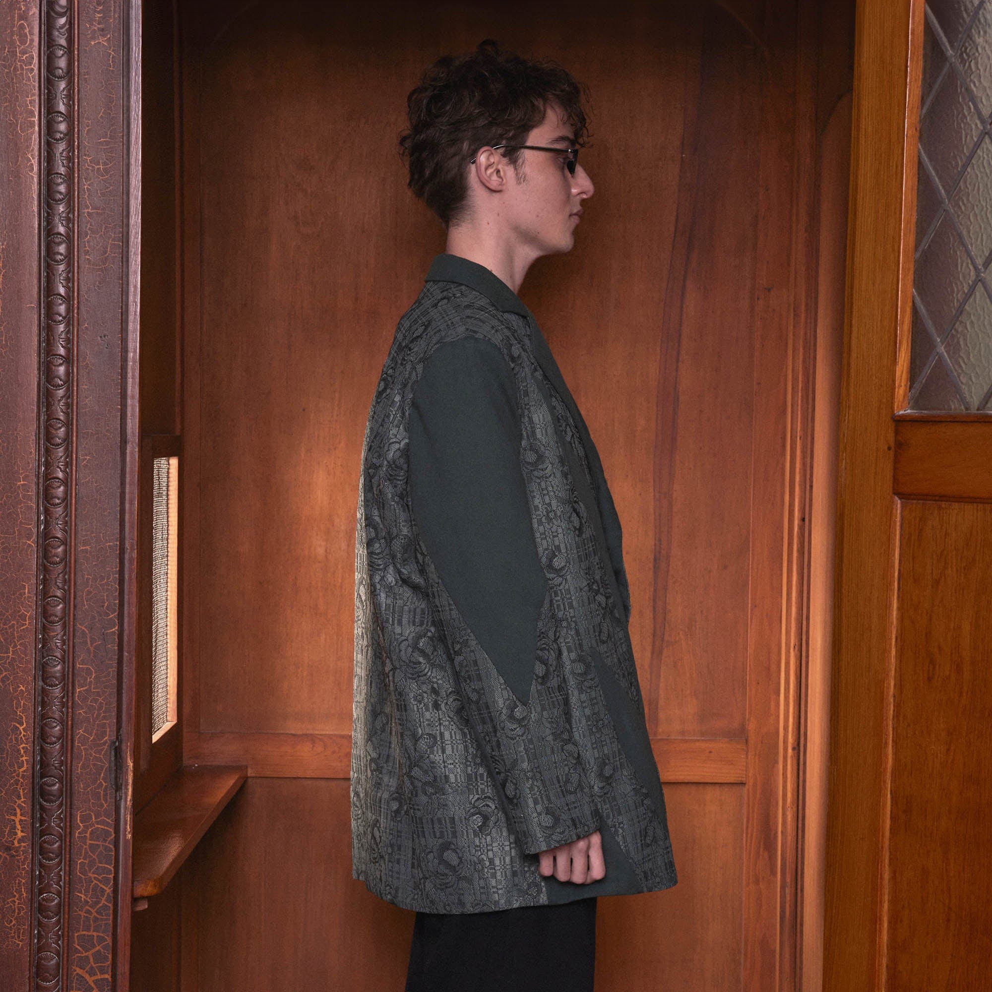 KADAKADA Floral Lace Patchwork Blazer
