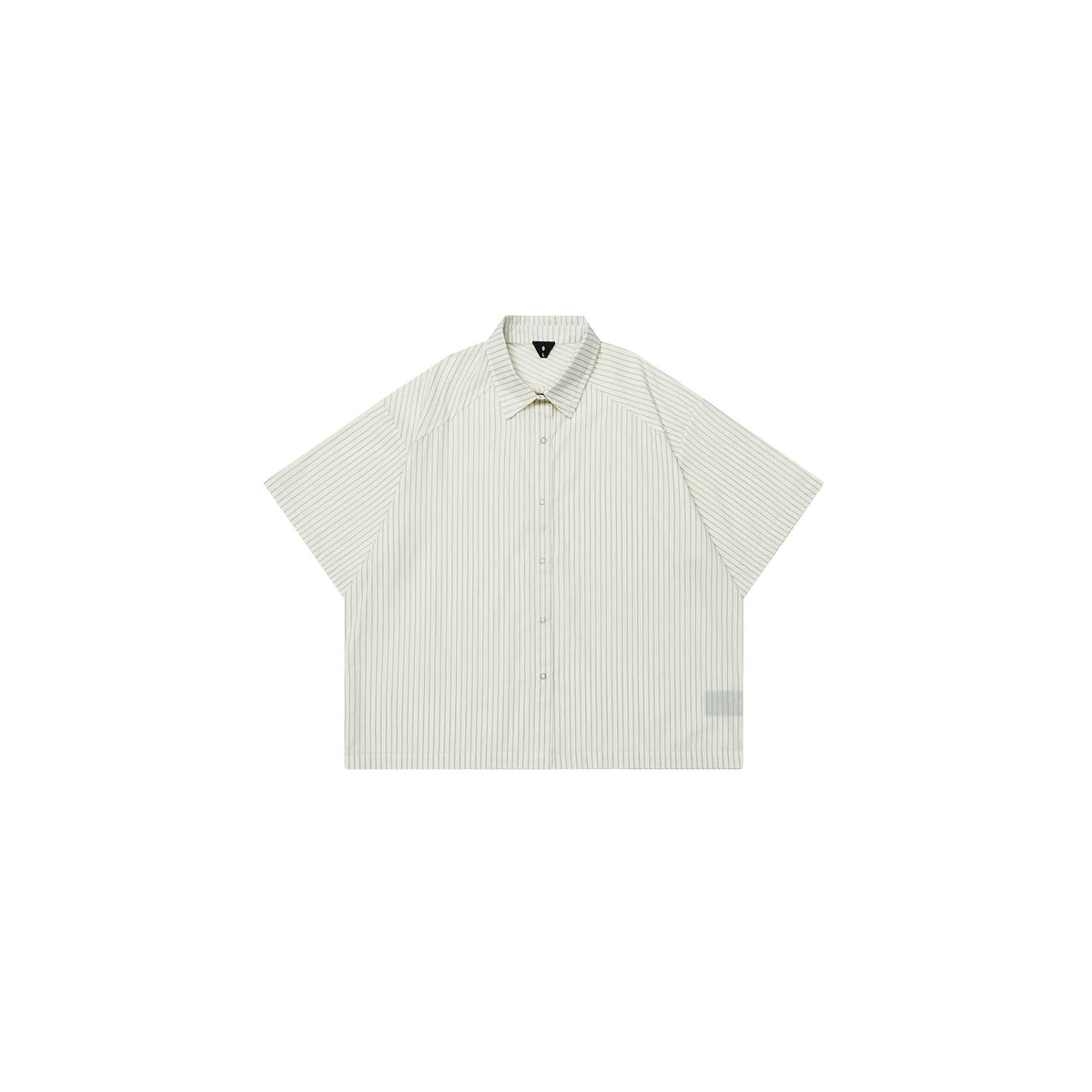 OVDY Pinstriped Cross Paneled Back Half Shirt