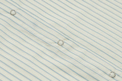 OVDY Pinstriped Cross Paneled Back Half Shirt