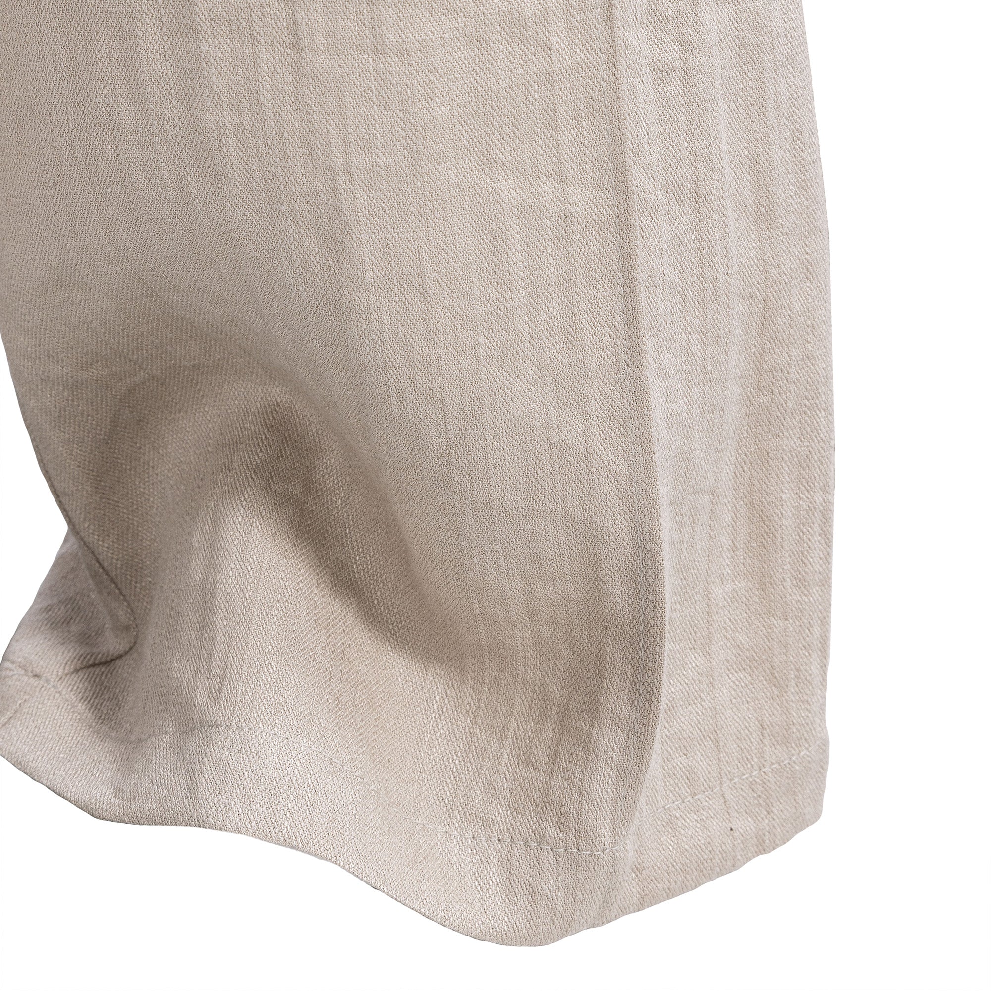 CATSSTAC Linen-Tencel Pleated Straight-Leg Trousers