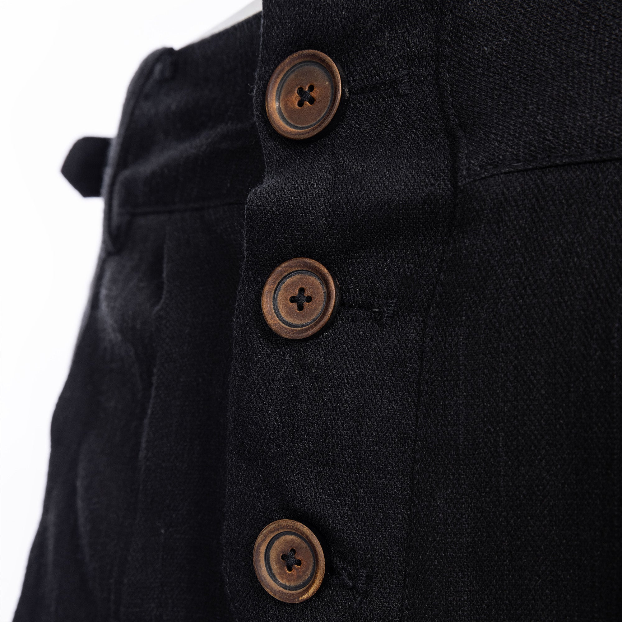 CATSSTAC Linen-Tencel Pleated Straight-Leg Trousers