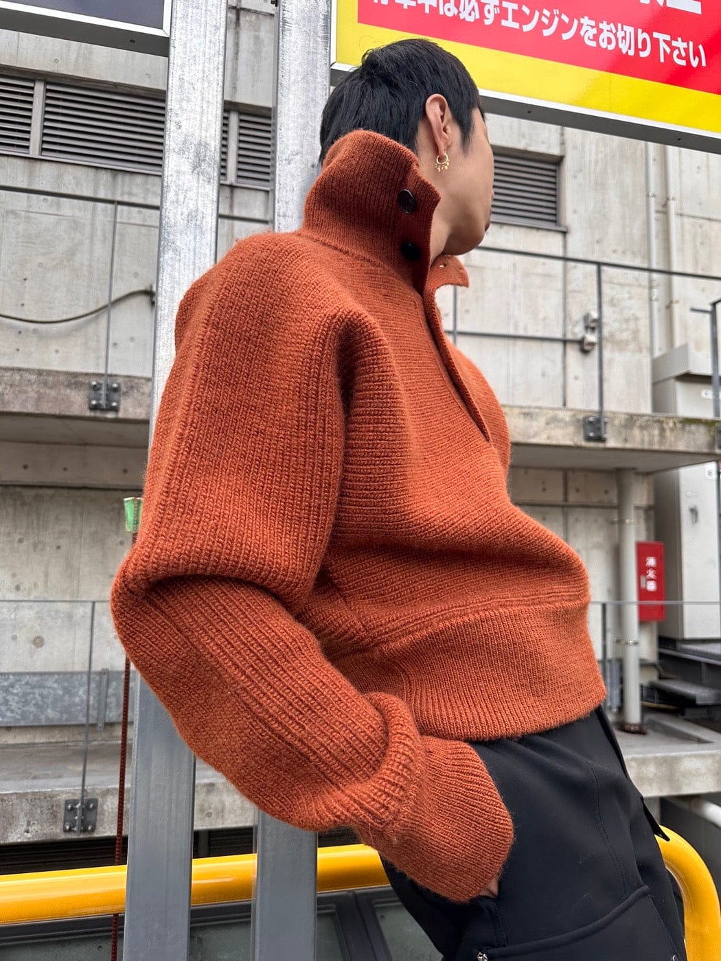 SOURPLUM High Collar Woolen Sweater