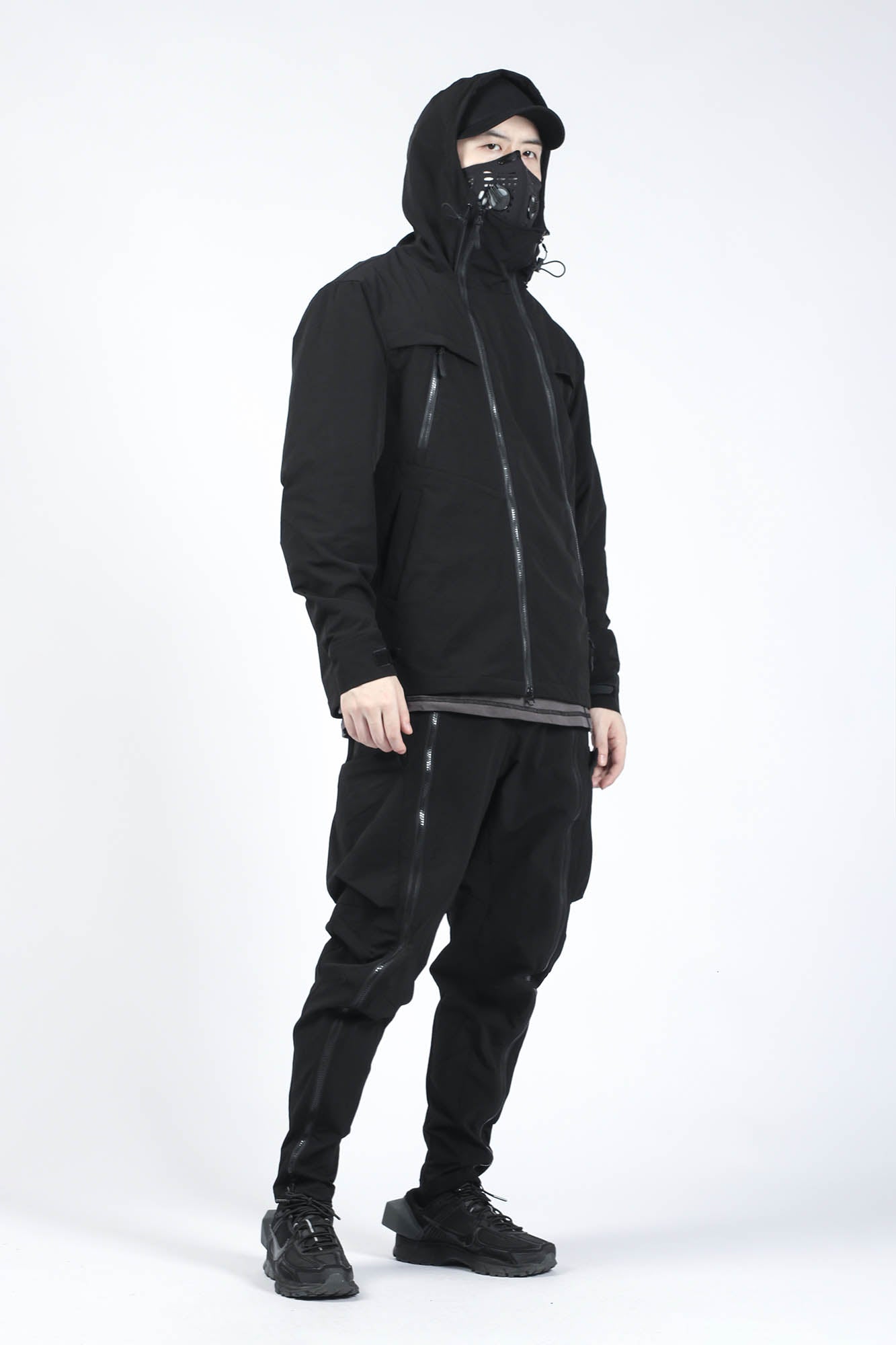 SILENSTORM Asymmetrical Multi-Zip Hooded Jacket