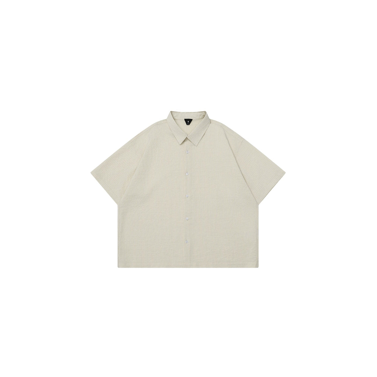 OVDY Striped Seersucker Half Shirt
