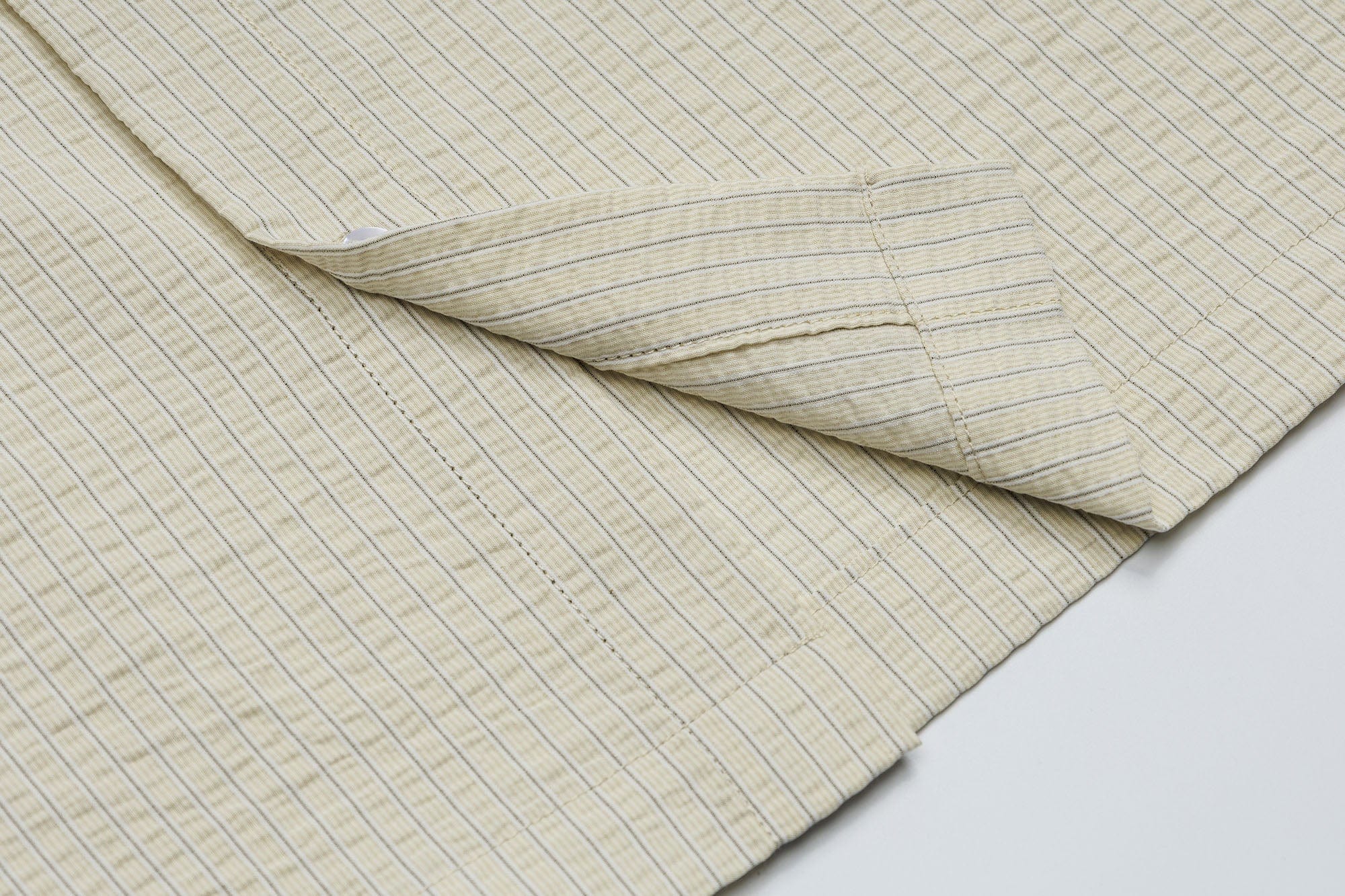 OVDY Striped Seersucker Half Shirt