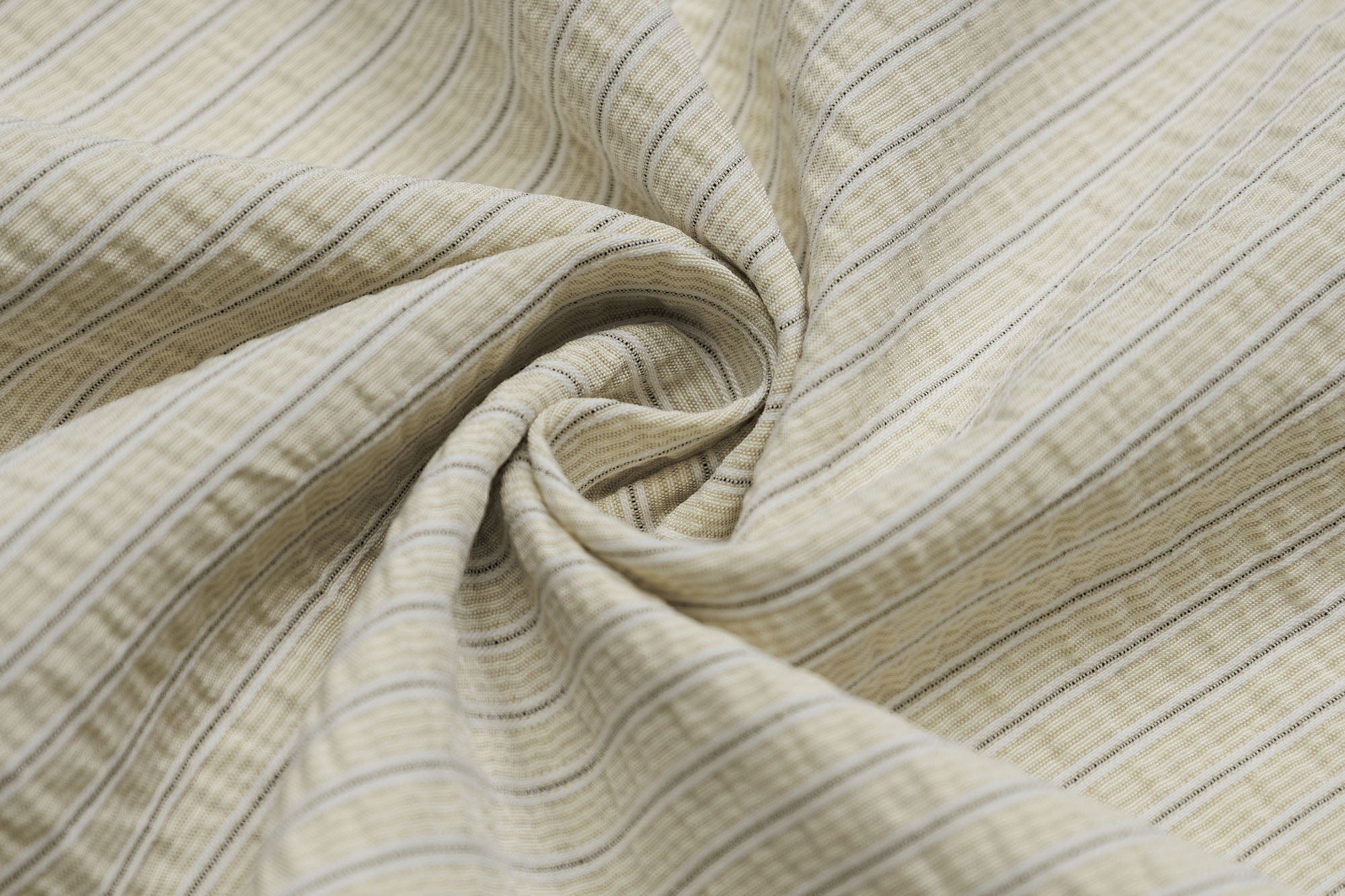 OVDY Striped Seersucker Half Shirt
