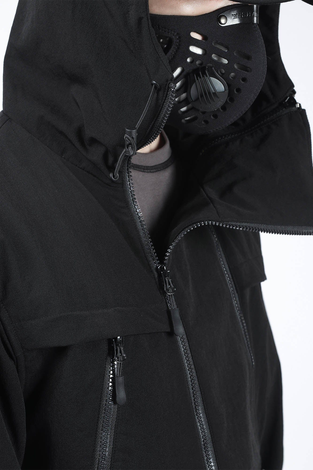 SILENSTORM Asymmetrical Multi-Zip Hooded Jacket