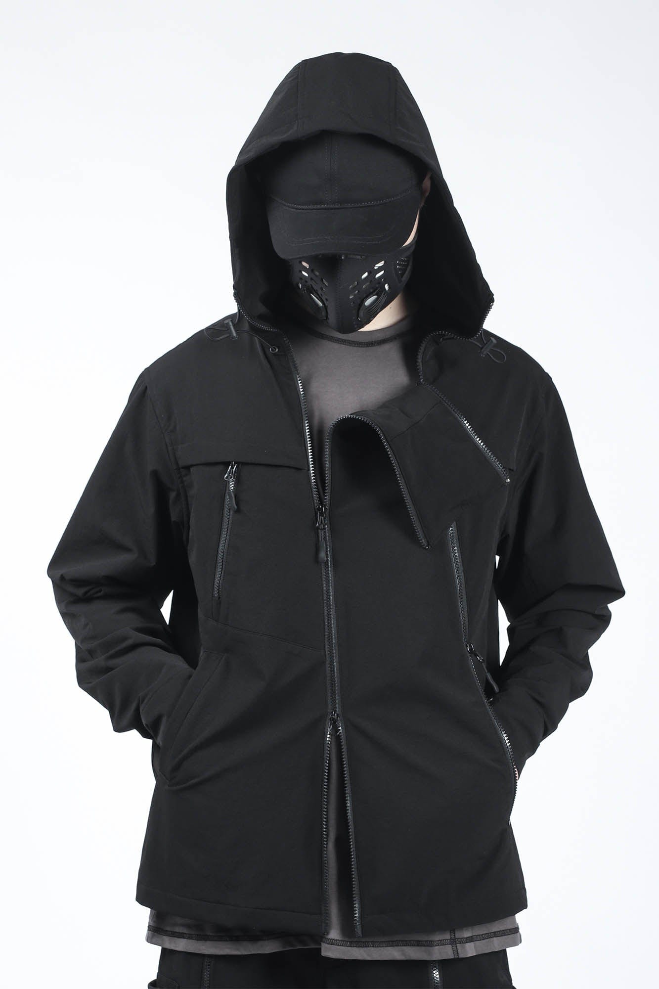 SILENSTORM Asymmetrical Multi-Zip Hooded Jacket
