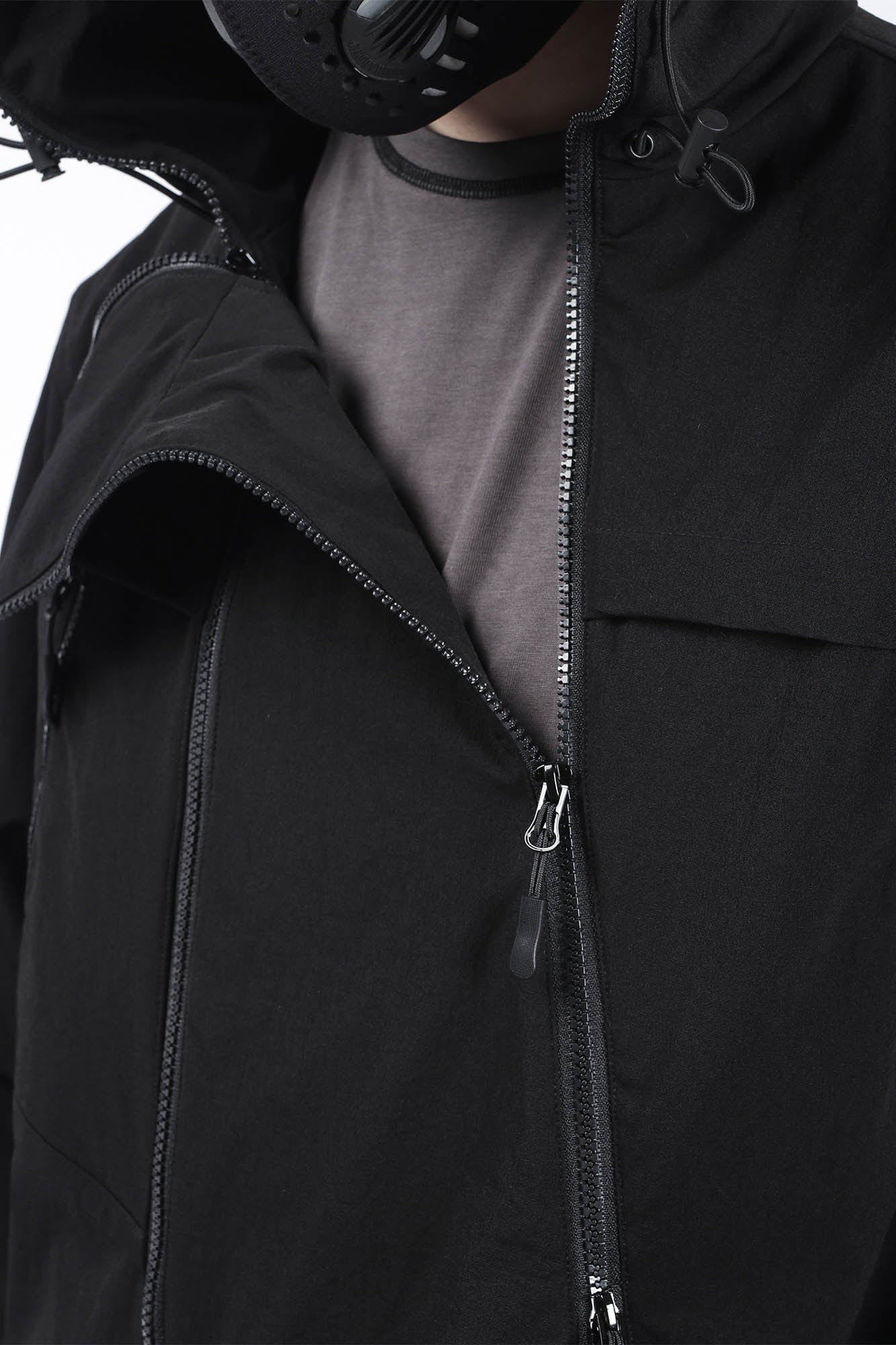 SILENSTORM Asymmetrical Multi-Zip Hooded Jacket