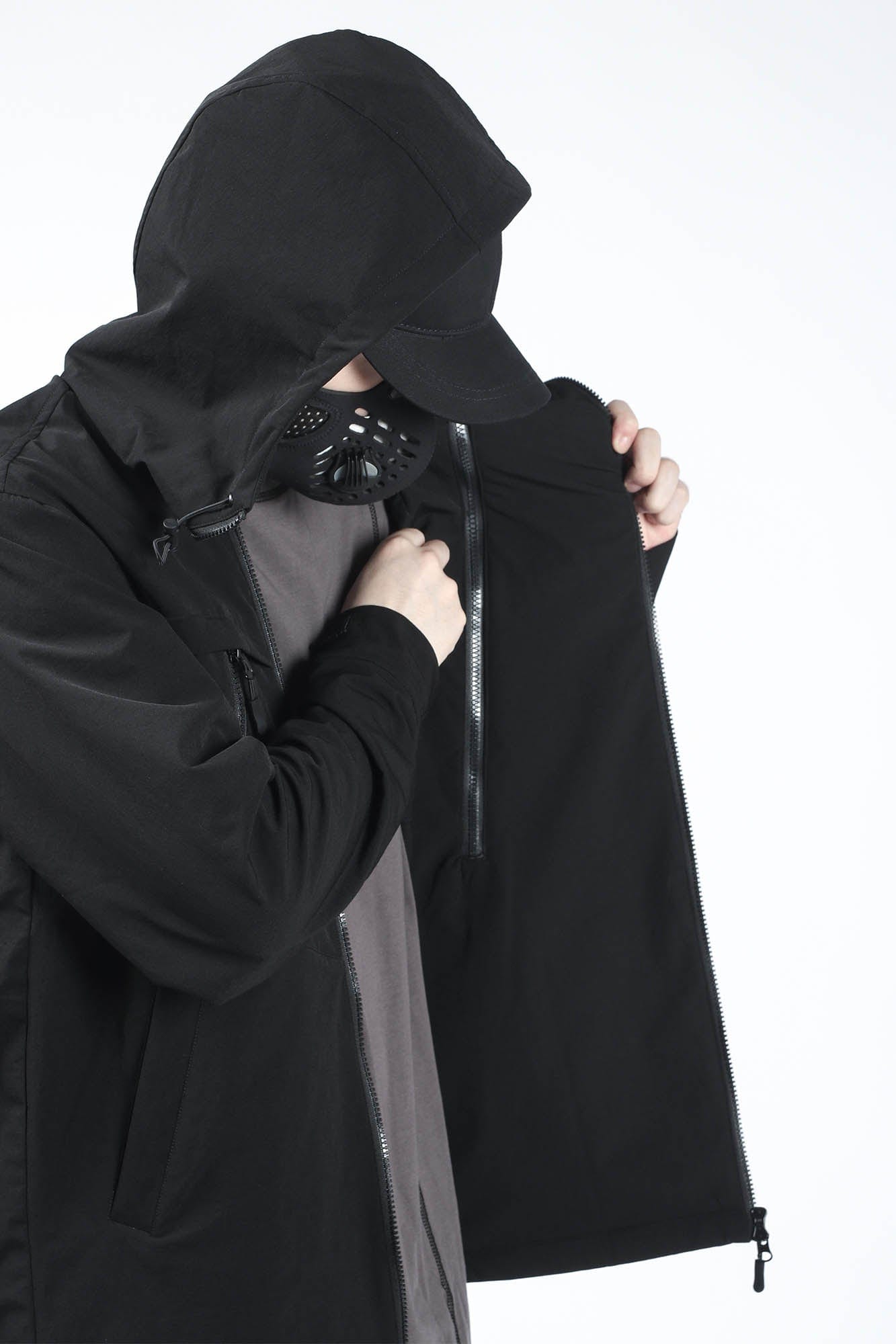SILENSTORM Asymmetrical Multi-Zip Hooded Jacket