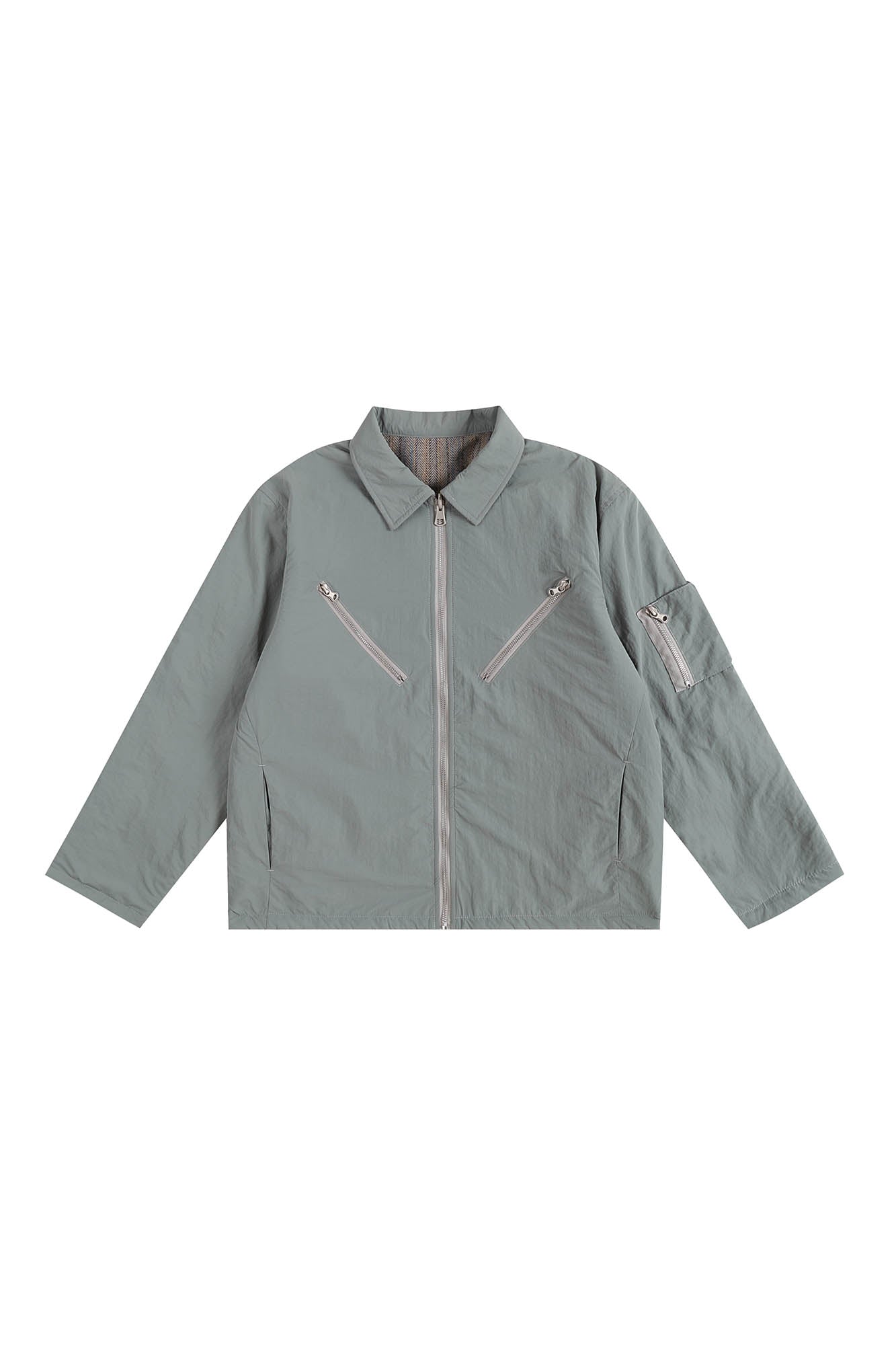ONADAILYBASIS Reversible Utility & Herringbone Wool-Blend Jacket