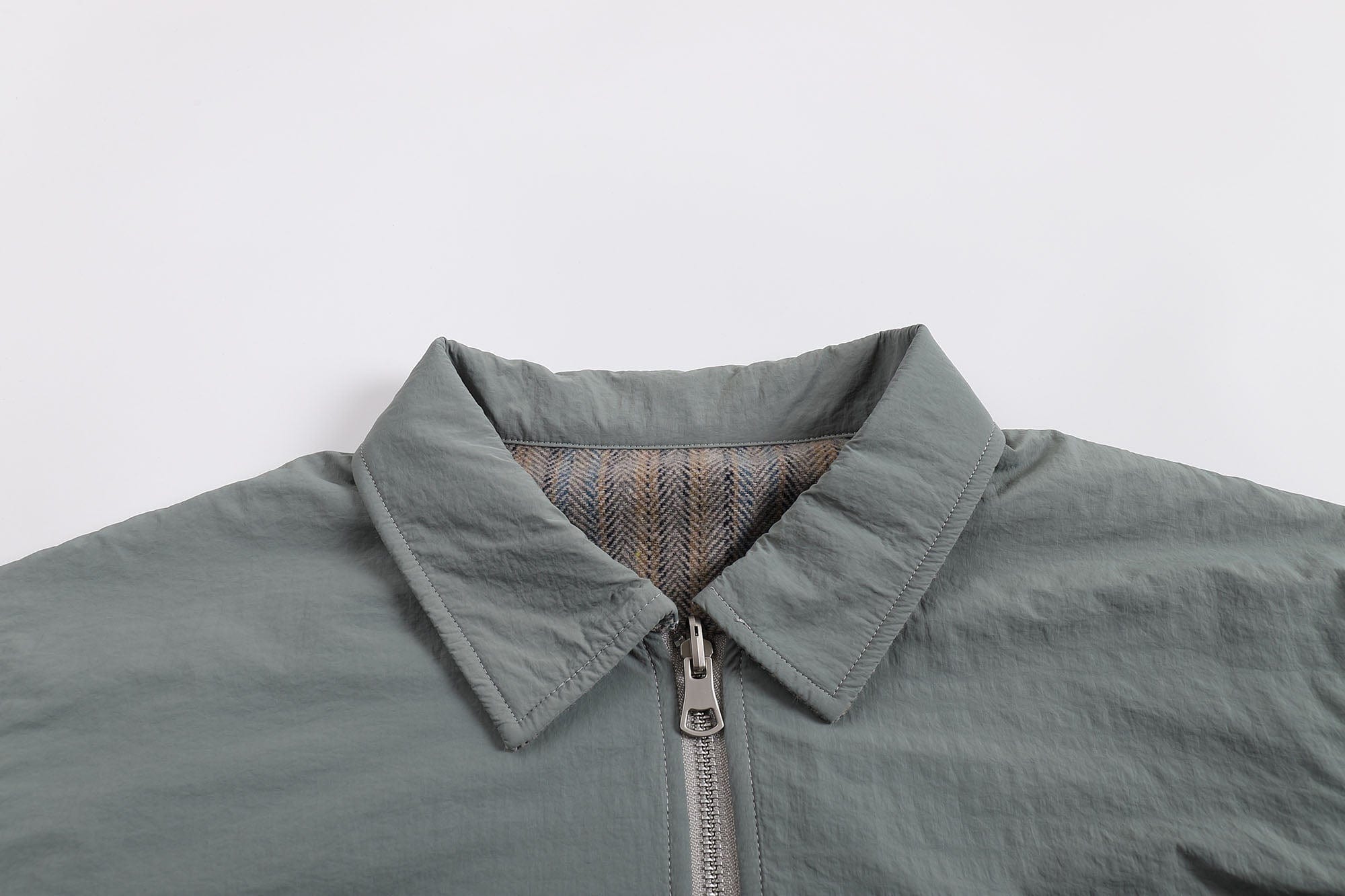 ONADAILYBASIS Reversible Utility & Herringbone Wool-Blend Jacket