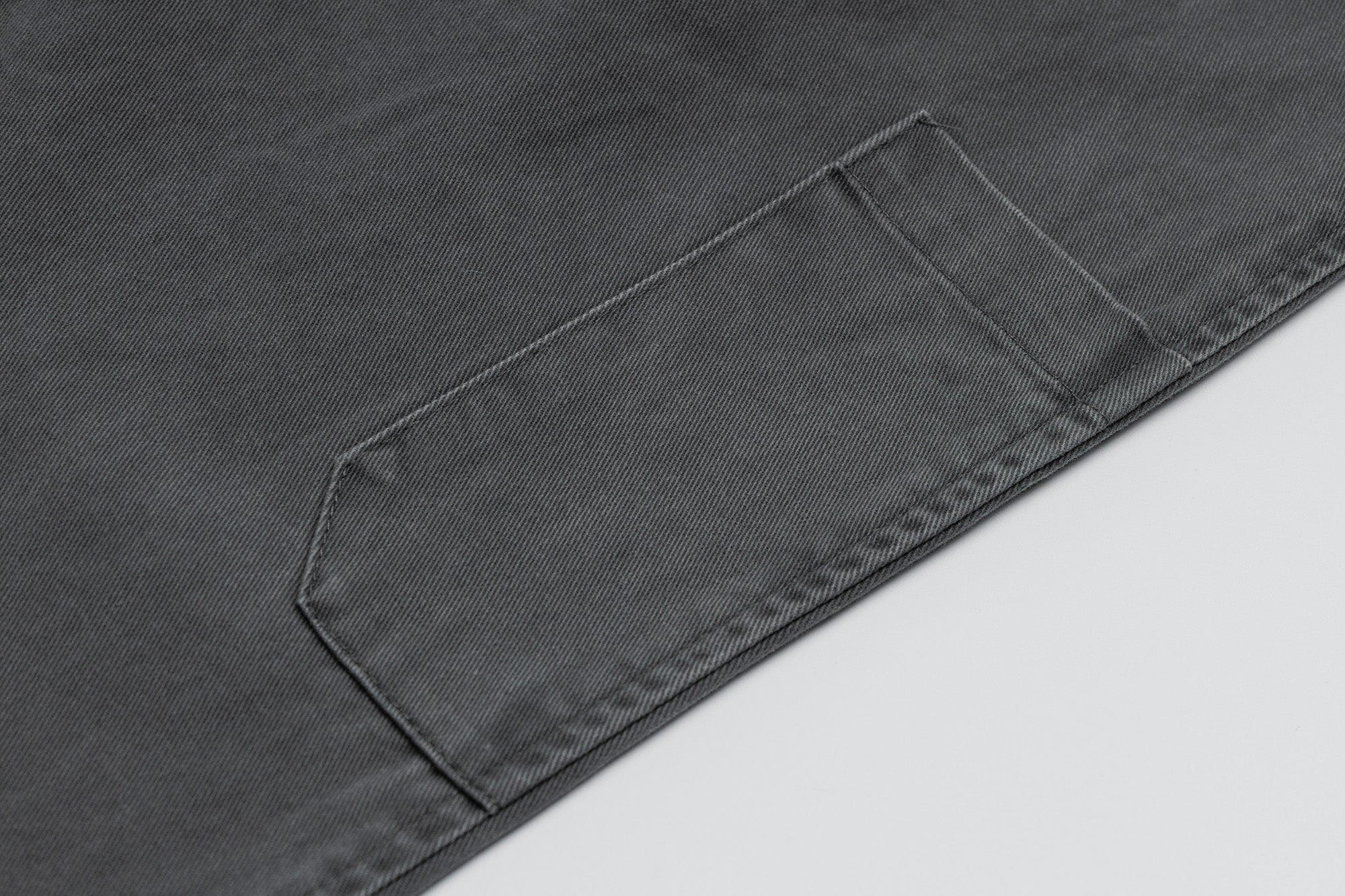 OVDY Layered-Waist Distressed Straight-Leg Pants