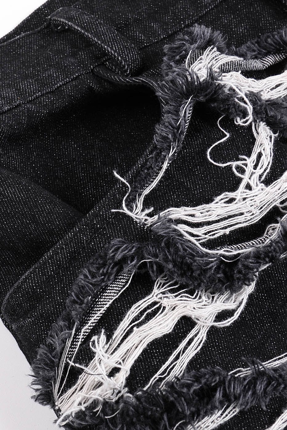 DND4DES Heavily Distressed Denim Shorts