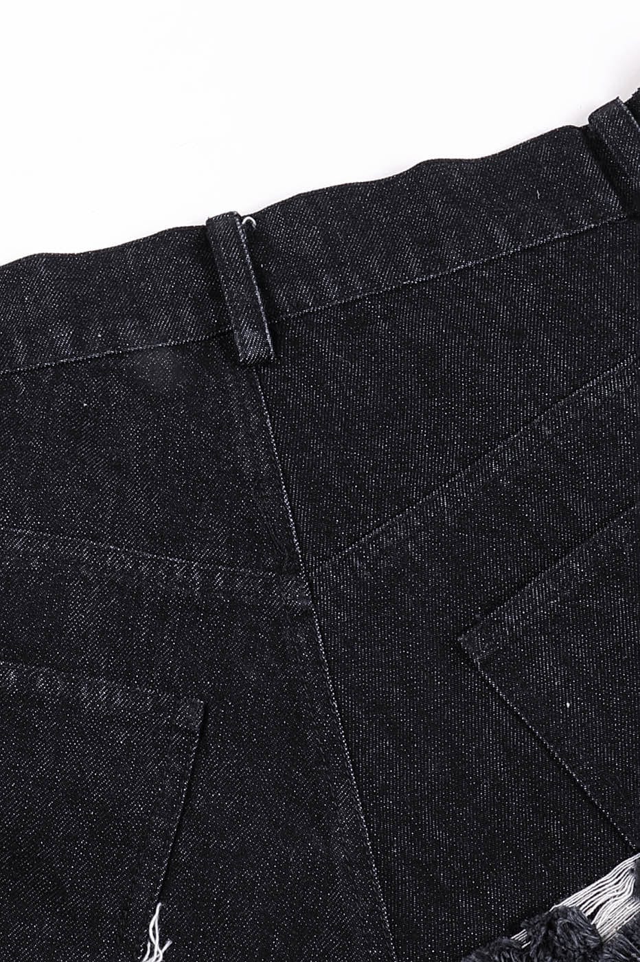 DND4DES Heavily Distressed Denim Shorts
