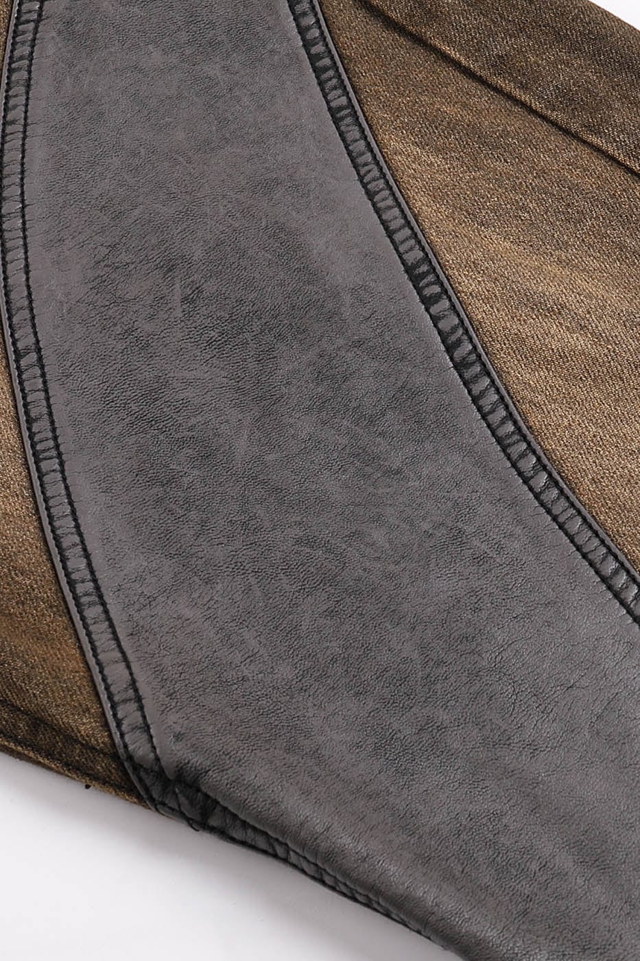 DND4DES Asymmetrical Deconstructed Faded Flared Jeans