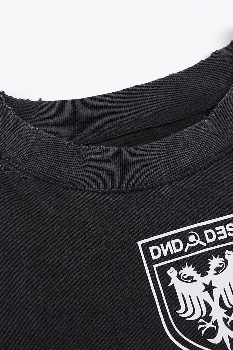 DND4DES Double-Headed Eagle Distressed T-Shirt