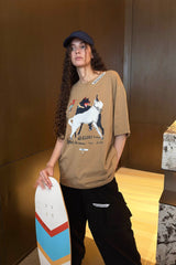 MIICHOUS Dancing Dogs Graphic T-Shirt