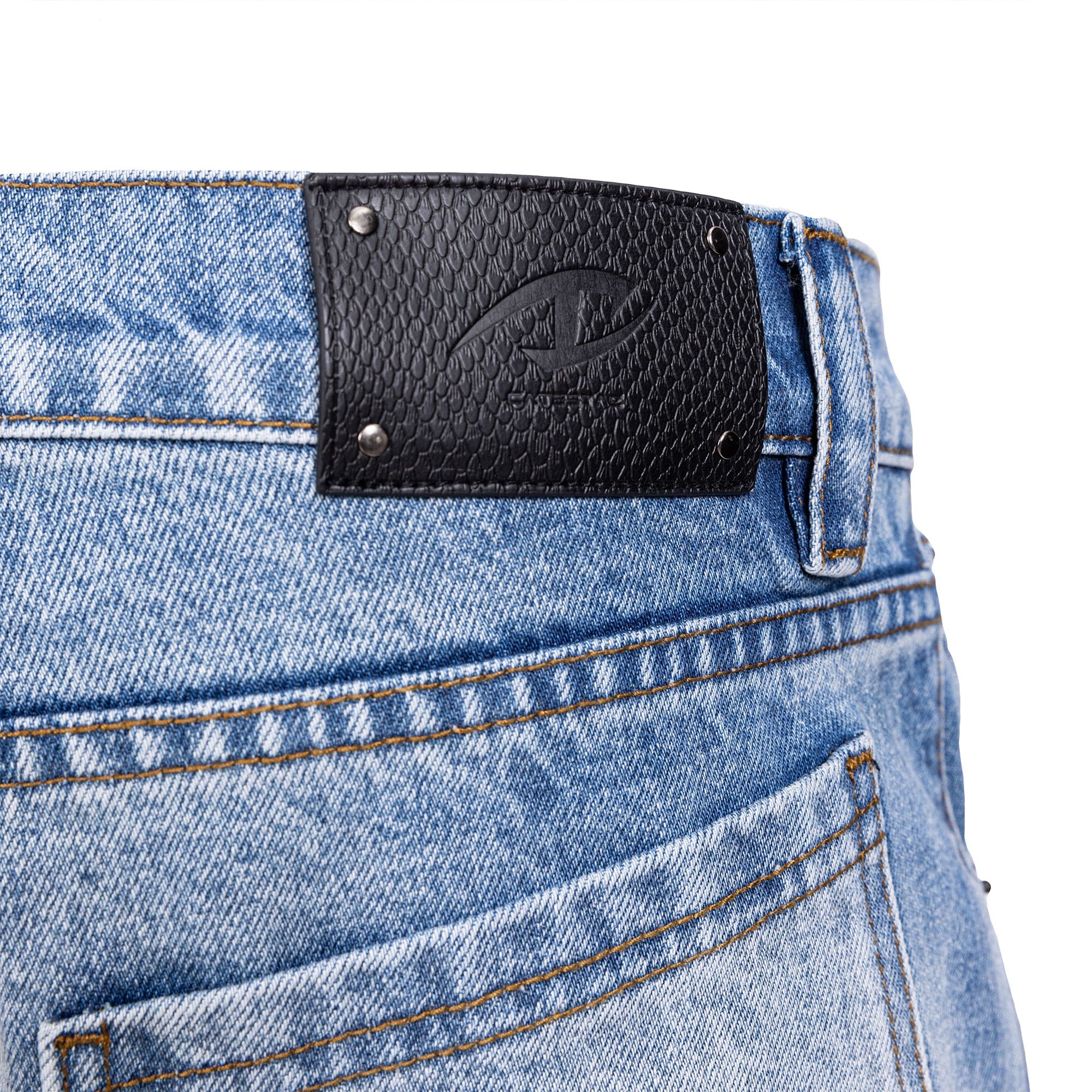 CATSSTAC Frost-Washed Wide-Leg Flared Jeans
