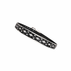 DND4DES Geometric Chain Studded Leather Belt
