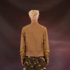 KADAKADA Spliced Roped Military Jacket