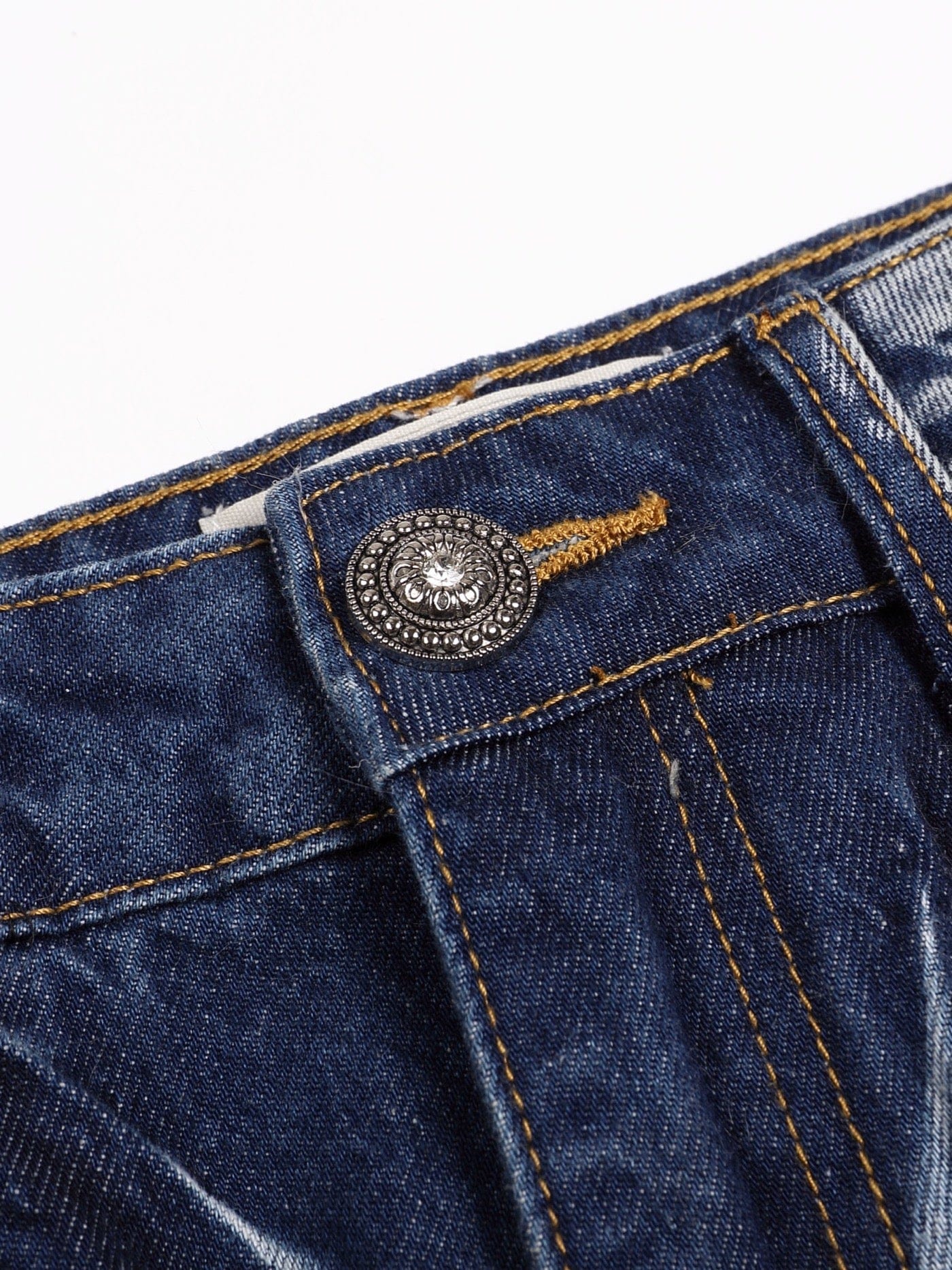 DND4DES Faux Fur Spliced Jeans