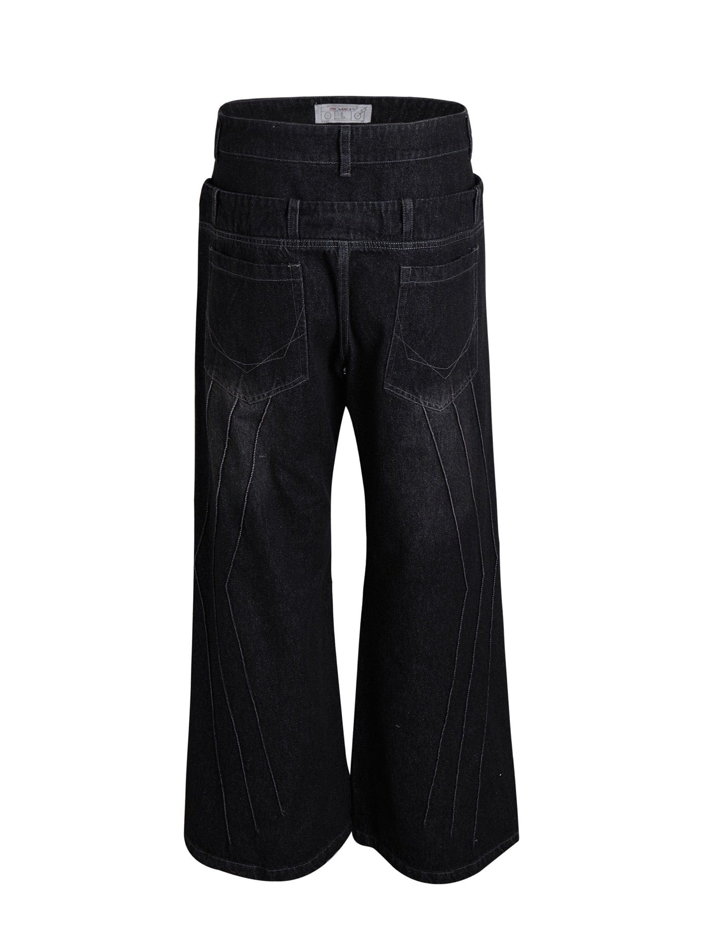 DND4DES Raw-Edge Faux Fur Spliced Jeans