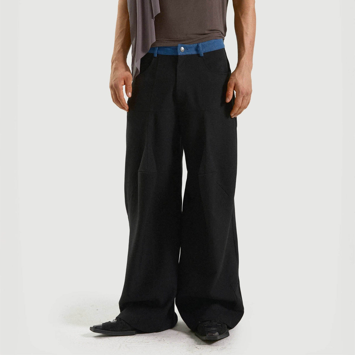 KADAKADA Spliced Oversized Suit Pants