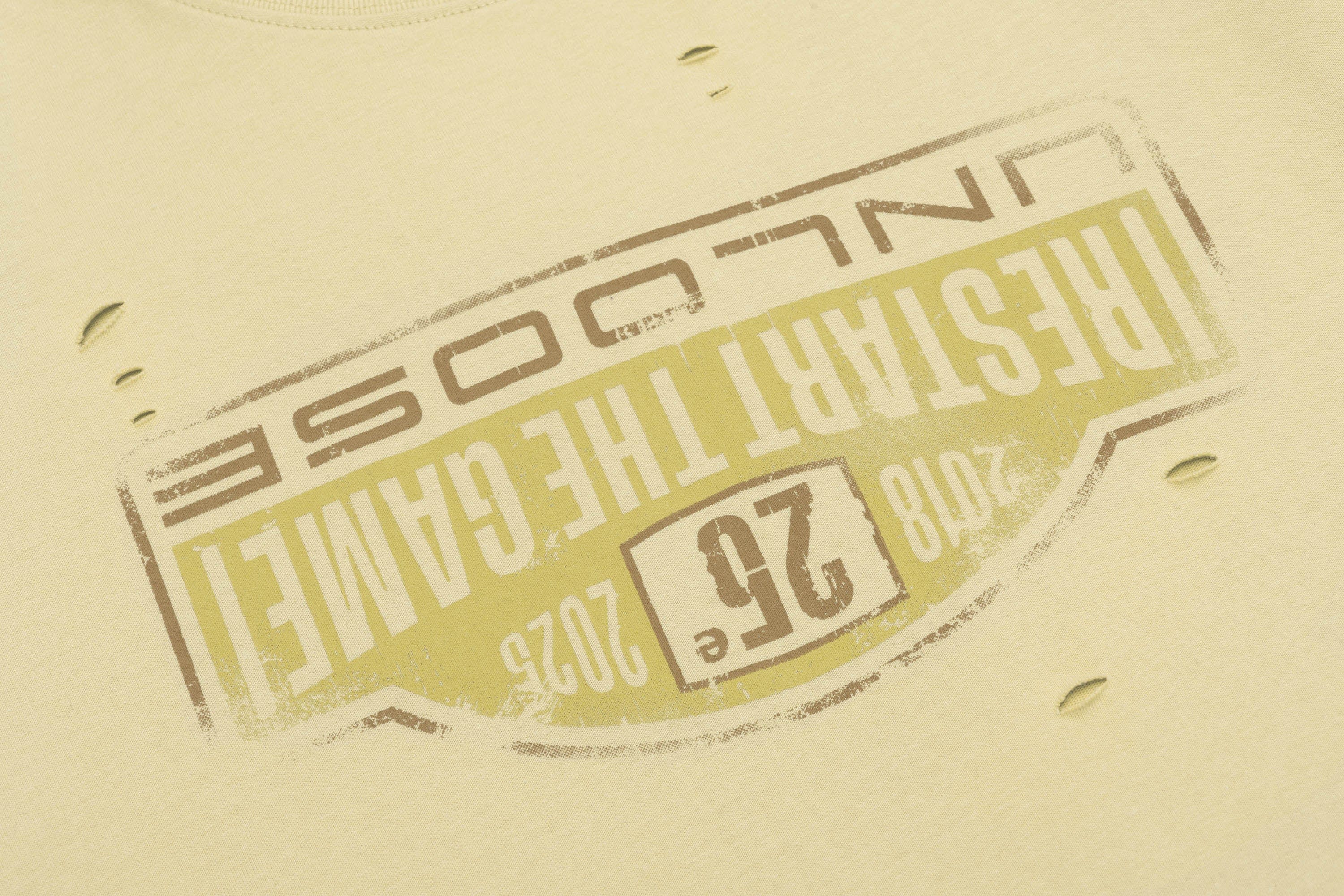 OVDY Retro Distressed Graphic T-Shirt
