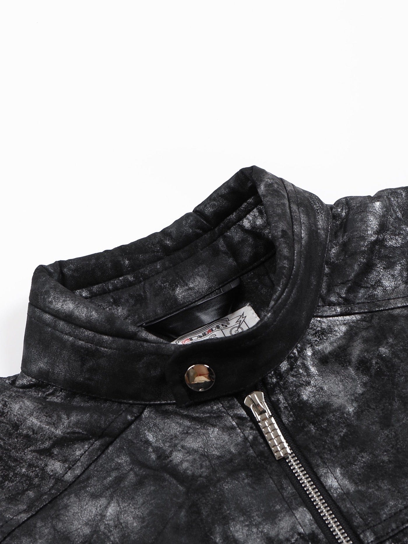 DND4DES Faux Leather Fire Motorcycle Jacket