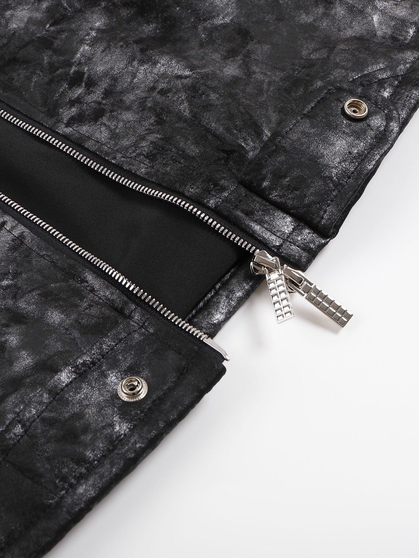 DND4DES Faux Leather Fire Motorcycle Jacket