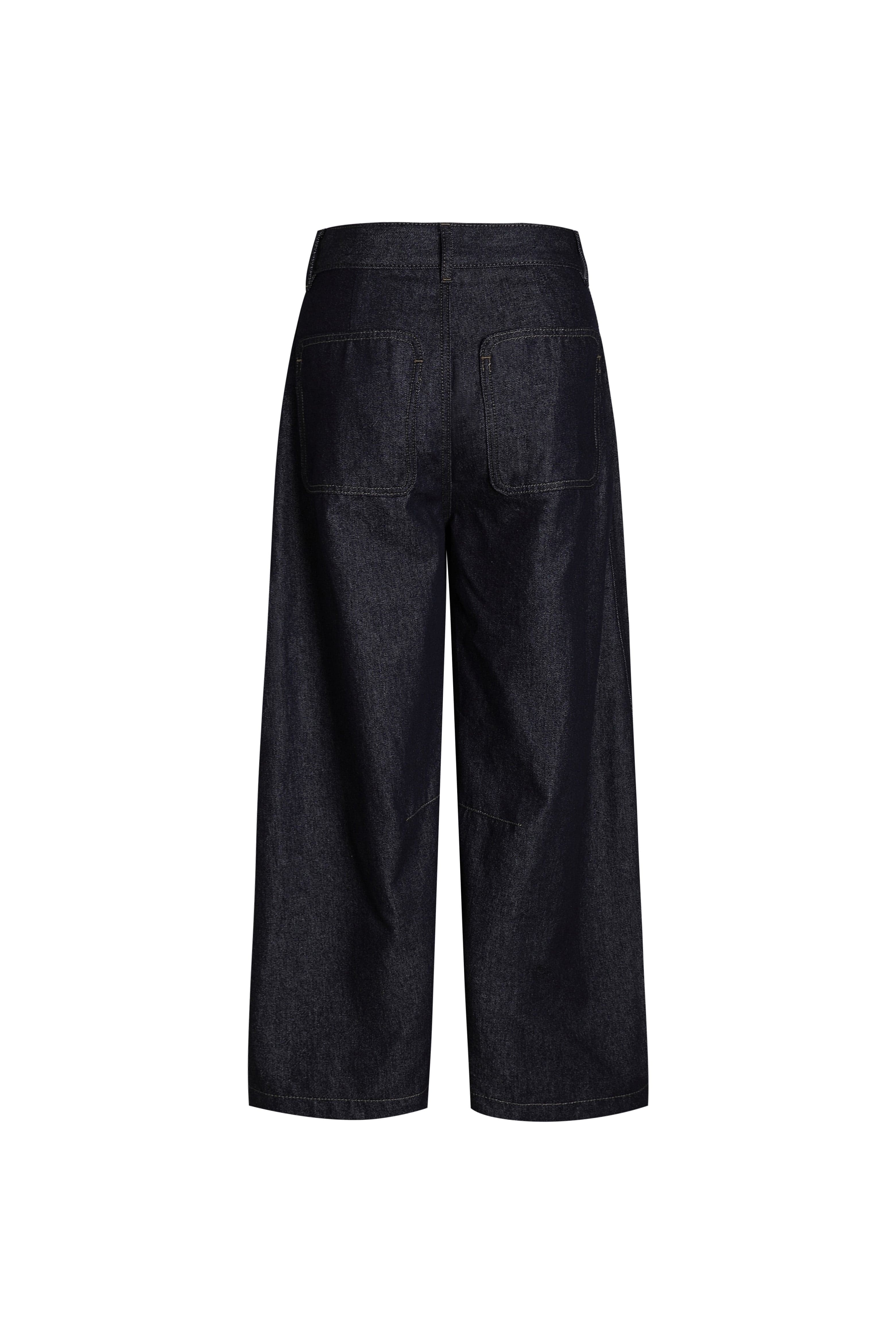 ONADAILYBASIS Essential Curved Paneled Raw Jeans