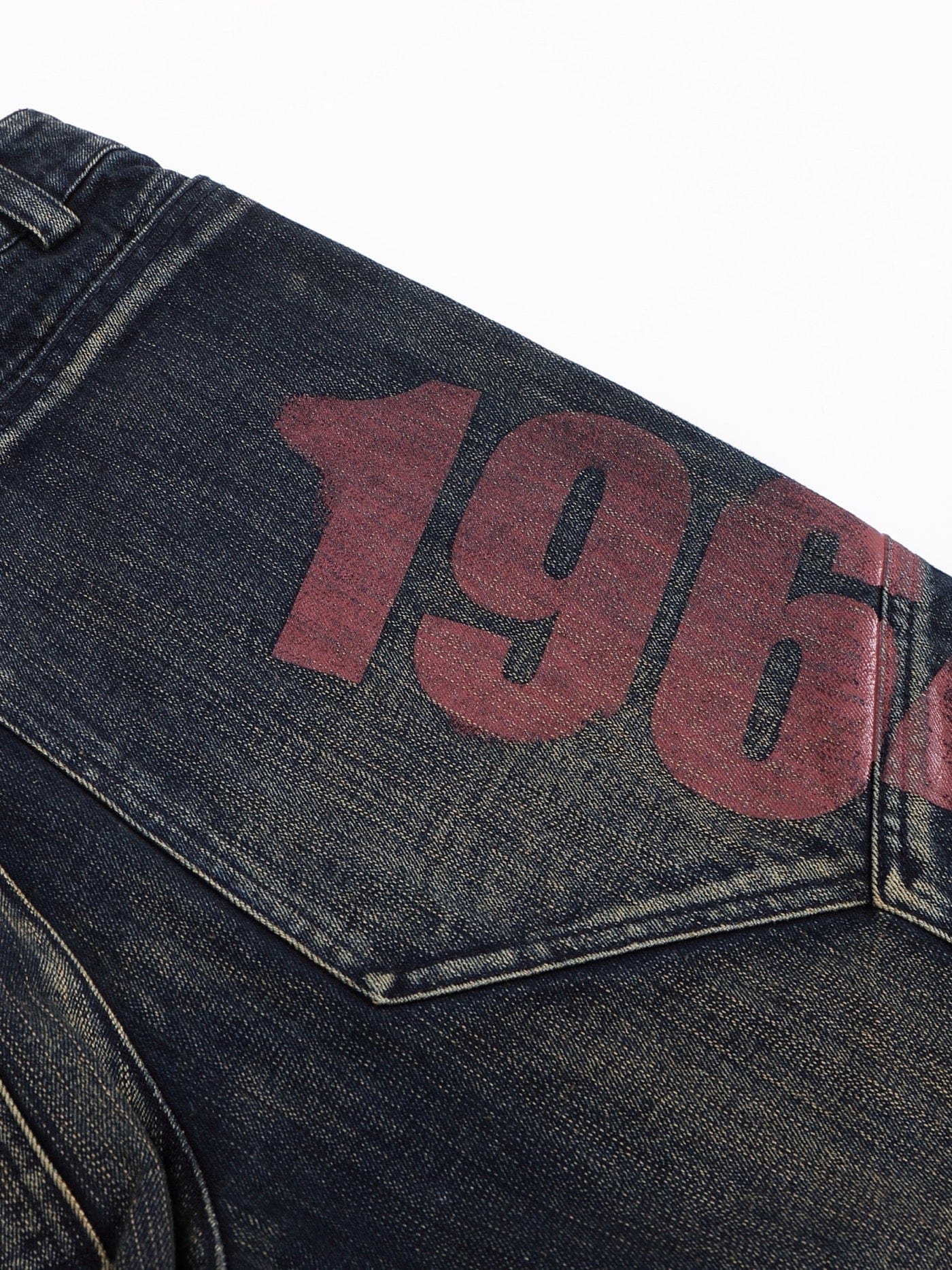DND4DES Spliced Graffiti Wide-Leg Jeans