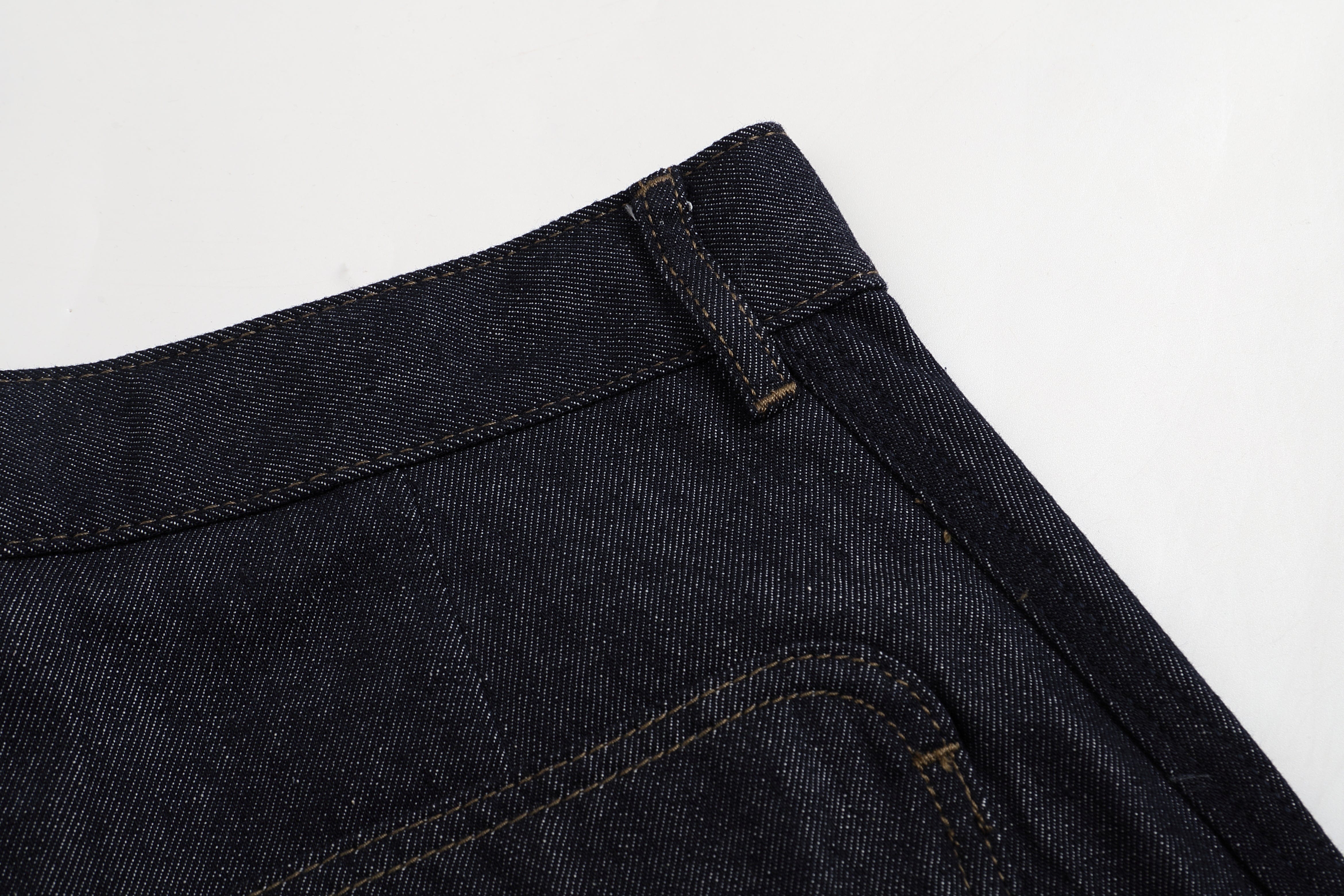 ONADAILYBASIS Essential Curved Paneled Raw Jeans