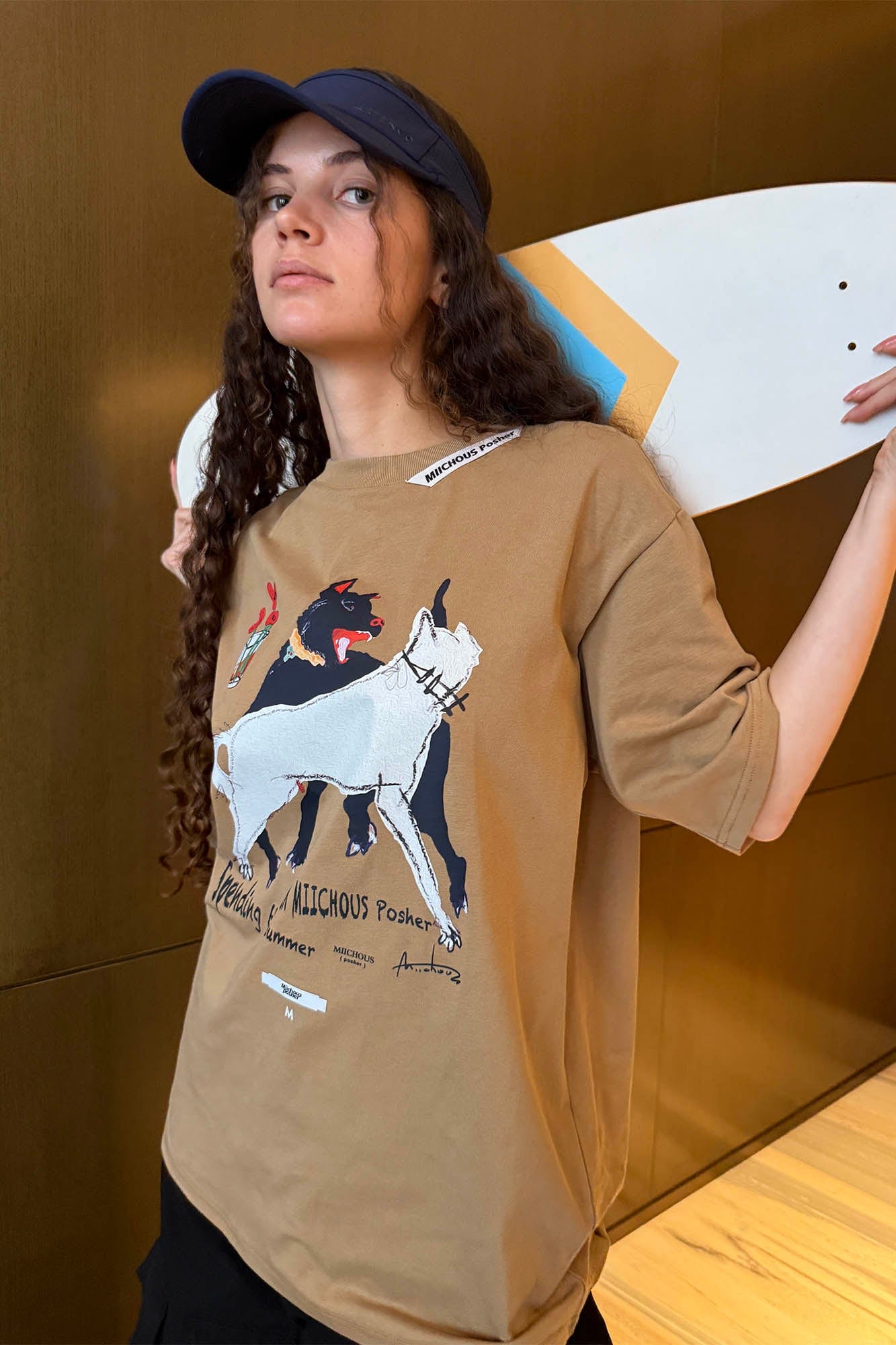 MIICHOUS Dancing Dogs Graphic T-Shirt
