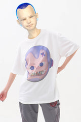 EMBRYO The Face Graphic T-Shirt White