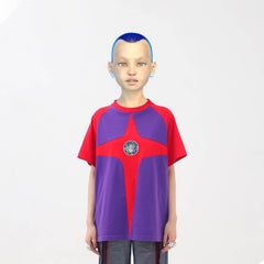 EMBRYO Four-Point Star Spliced T-Shirt