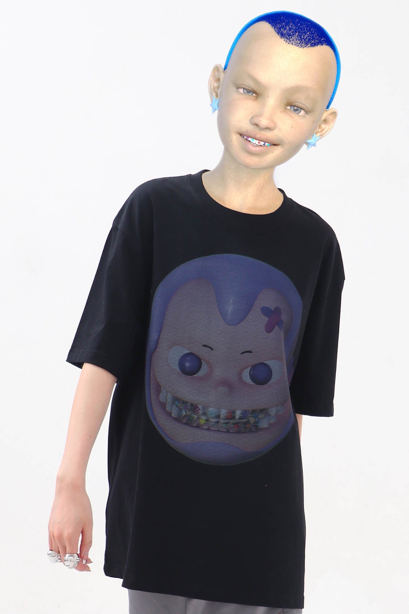 EMBRYO The Face Graphic T-Shirt Black