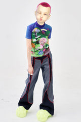 EMBRYO Fantasy Full-Print Mock Neck T-Shirt