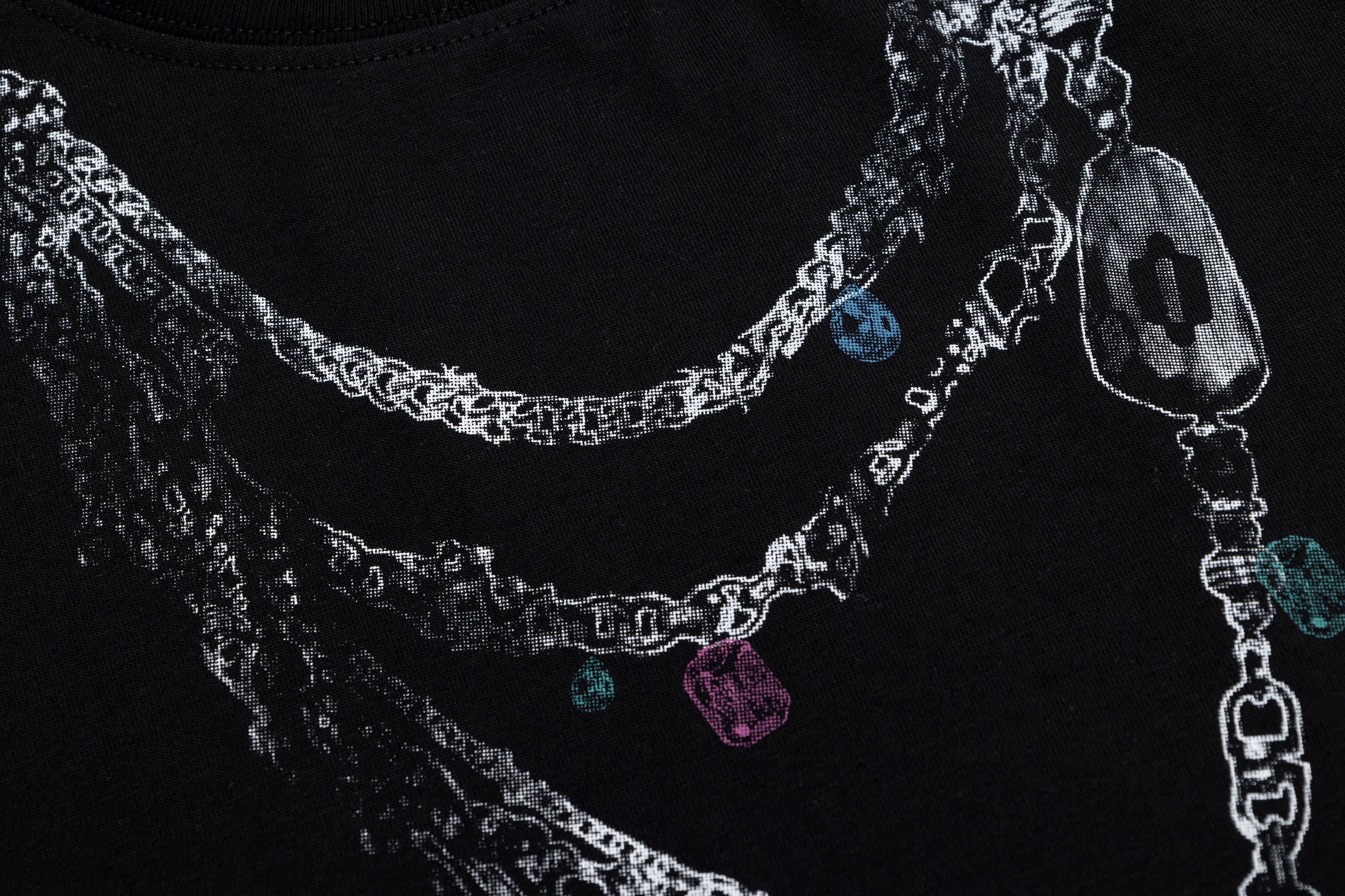 OVDY Chain Graphic Layered Sorona T-Shirt
