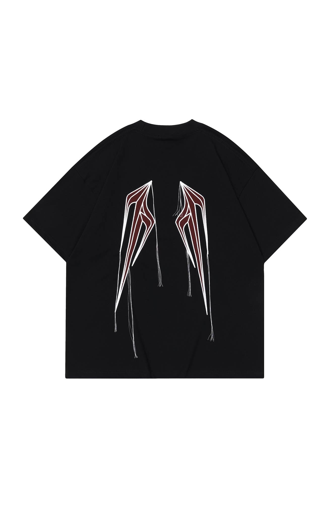 OVDY Wing Embroidered Patch Oversized T-Shirt