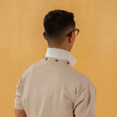 CLP V-Neck Detachable Collar Knitted Tee