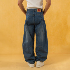 CLP Spliced Big-Pocket Curved Jeans