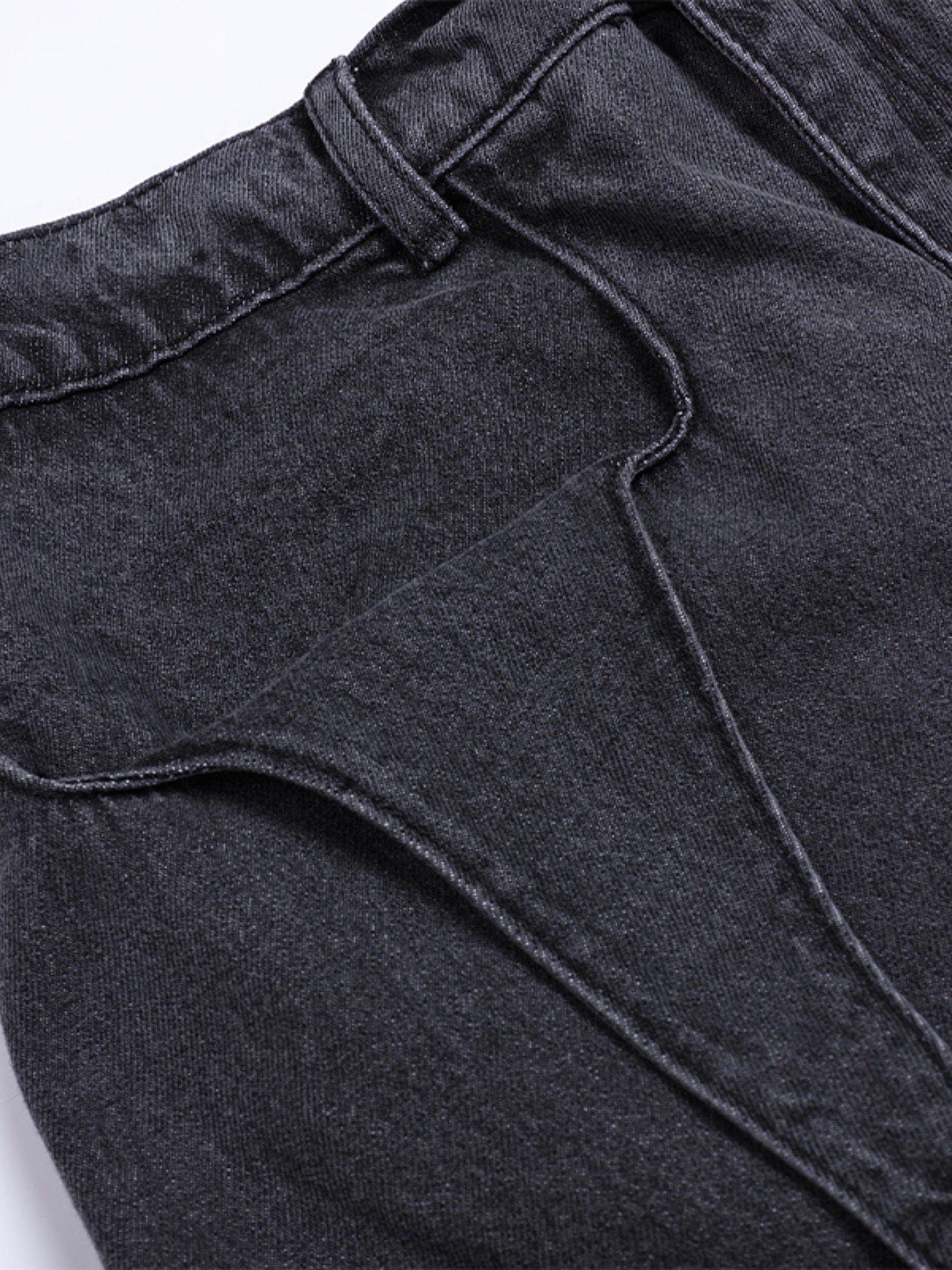 DND4DES Multi-Layered Stripes Deconstructed Jeans
