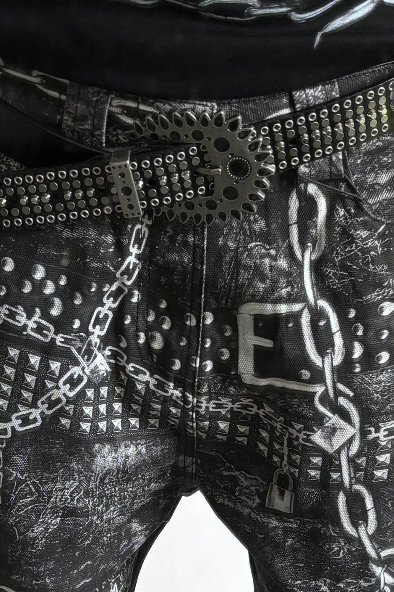 DND4DES Chains Straight-Leg Pants