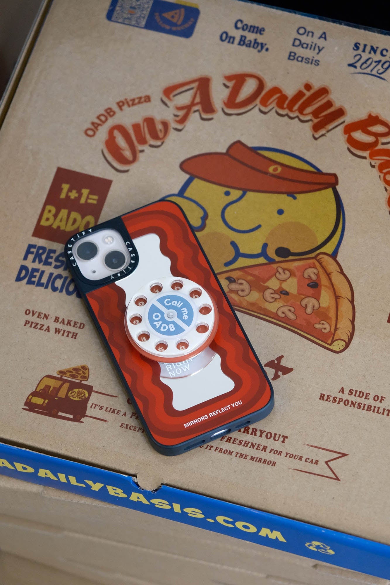 ONADAILYBASIS Rotary Dial Spinner Phone Grip