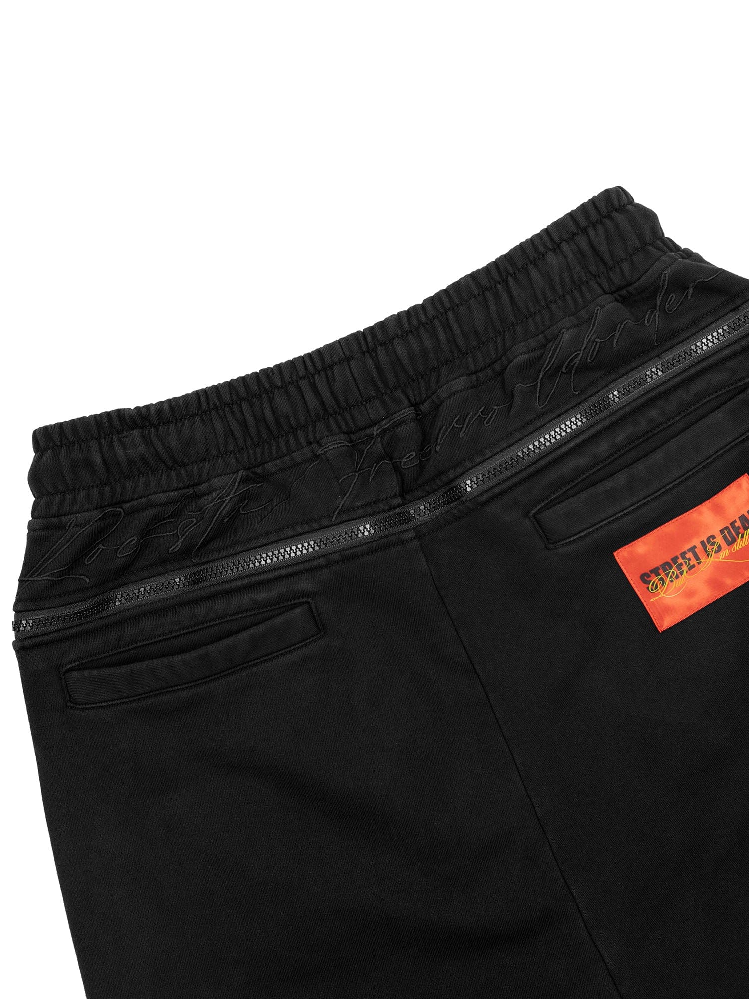 FVVO Distressed Embroidered Drawstring Sweatpants
