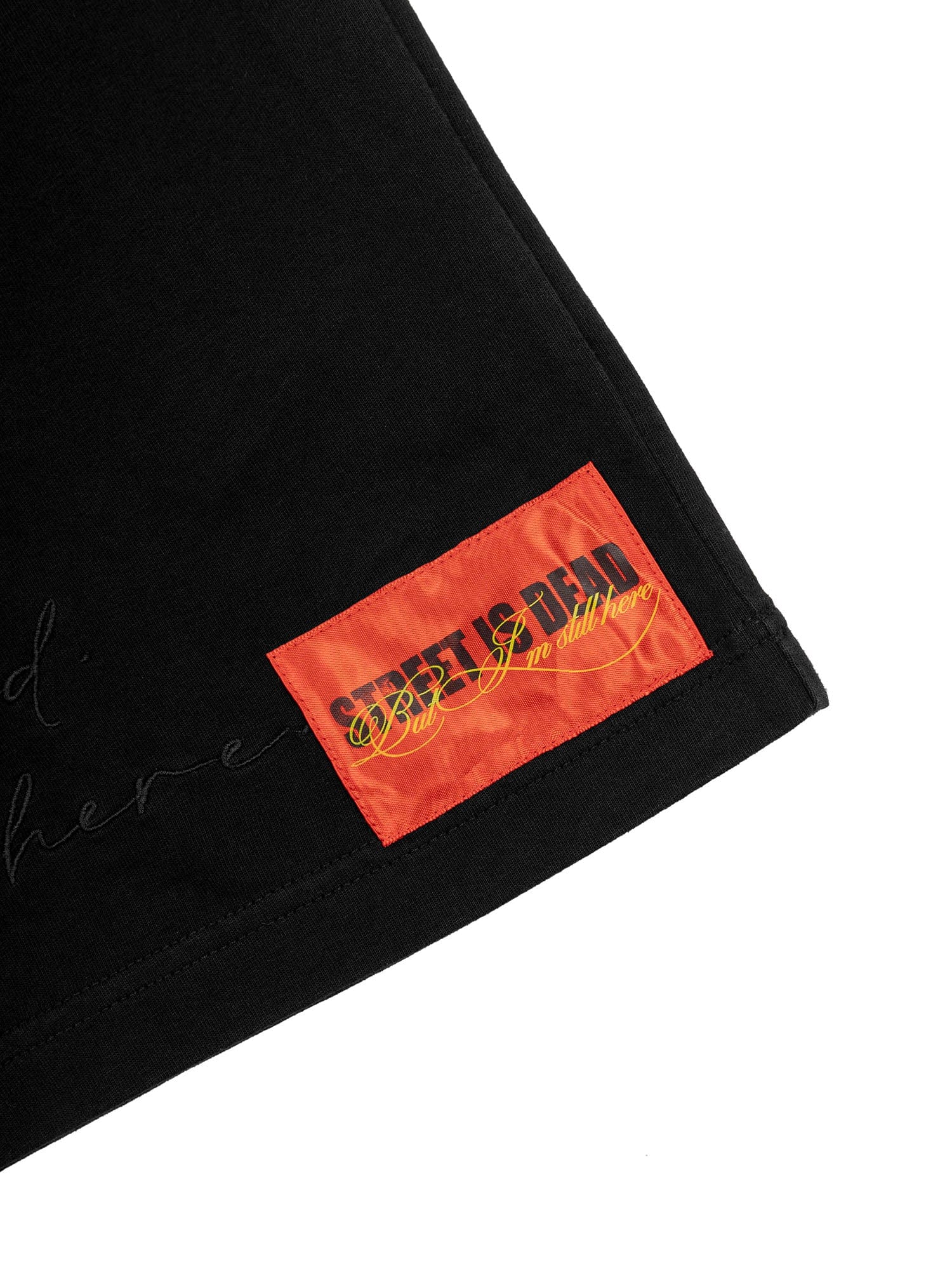 FVVO Distressed Snap-Shoulder Hooded T-Shirt
