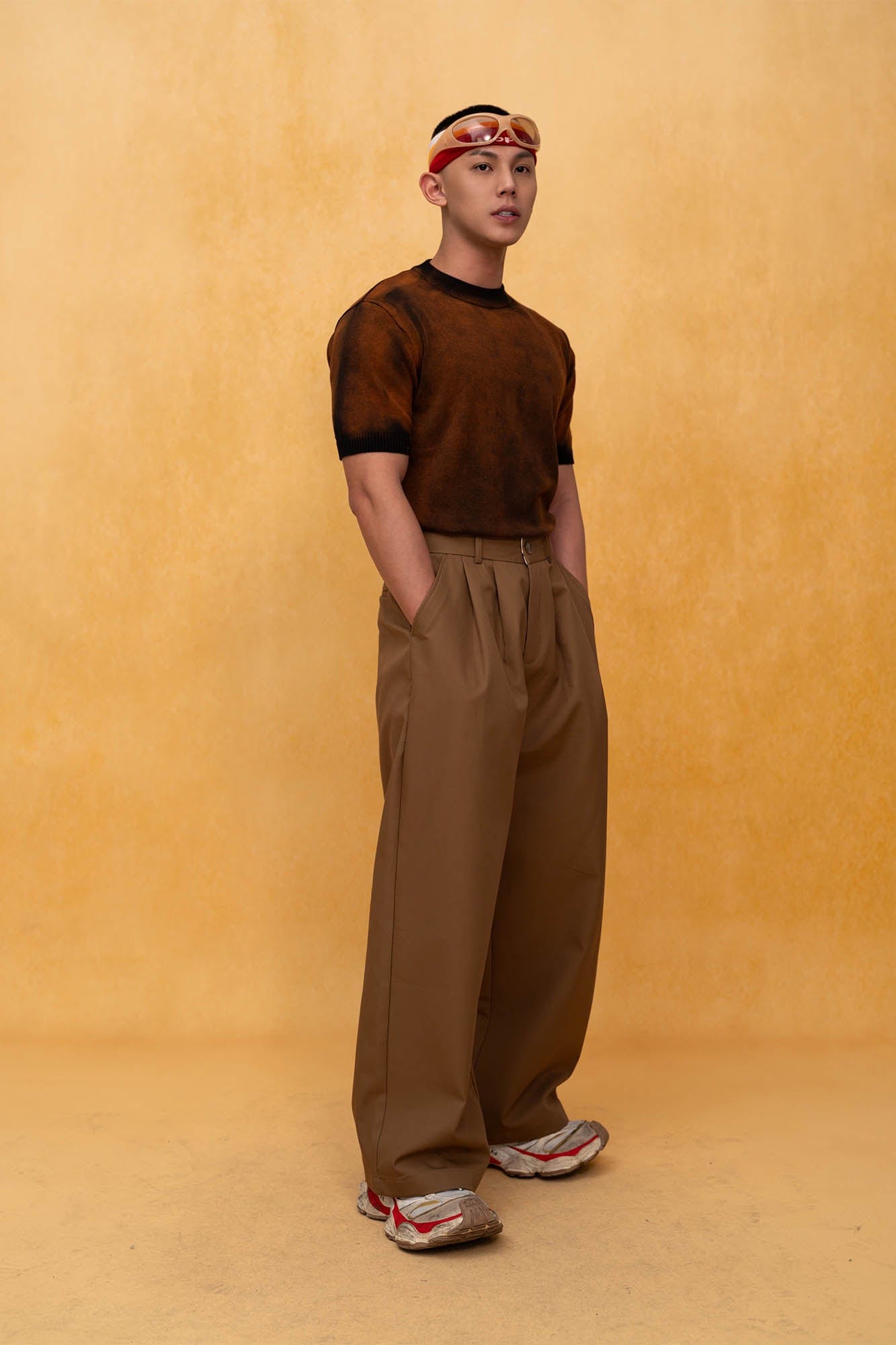 CLP Gradient Sheer Knitted T-Shirt