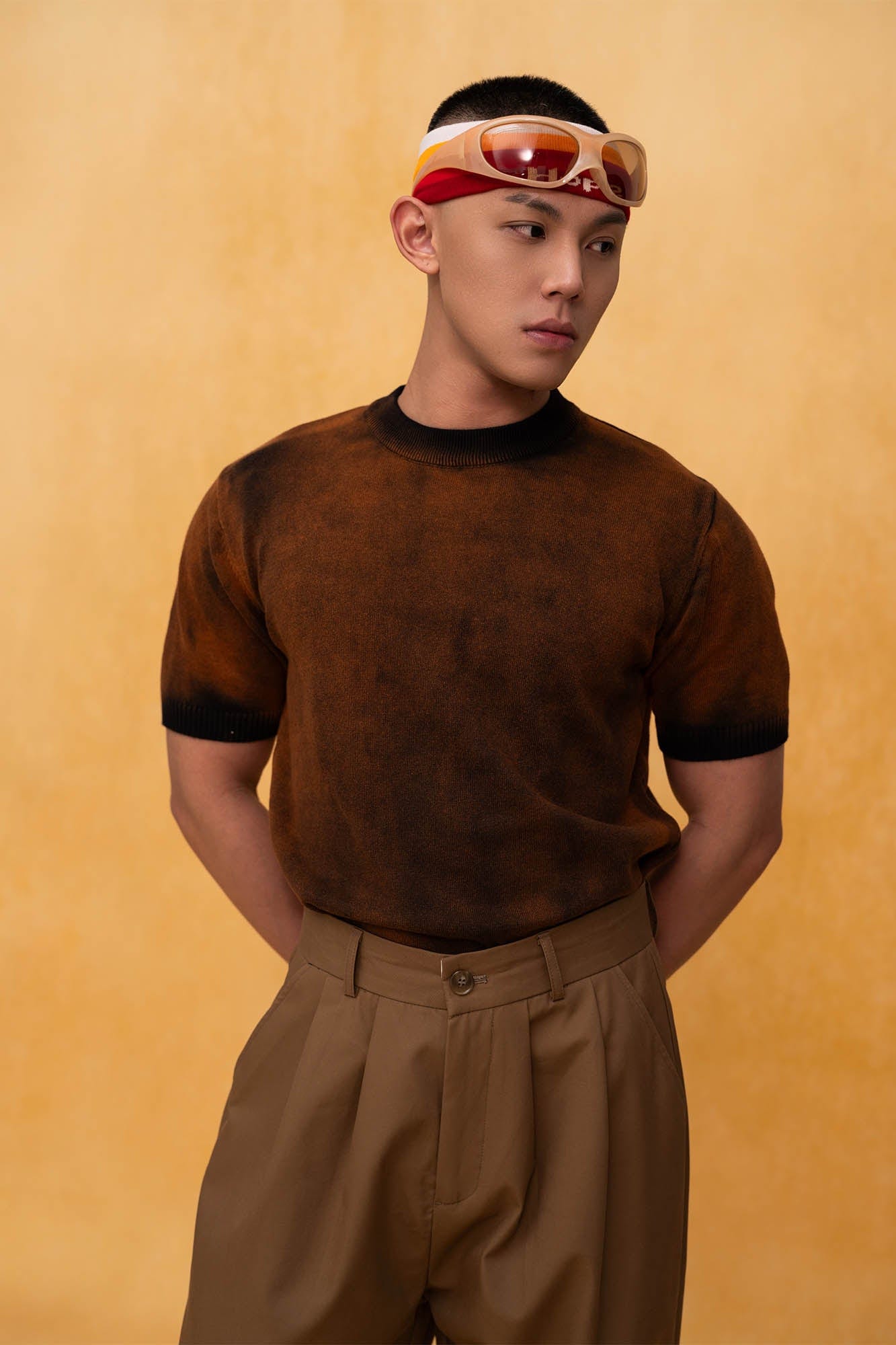 CLP Gradient Sheer Knitted T-Shirt